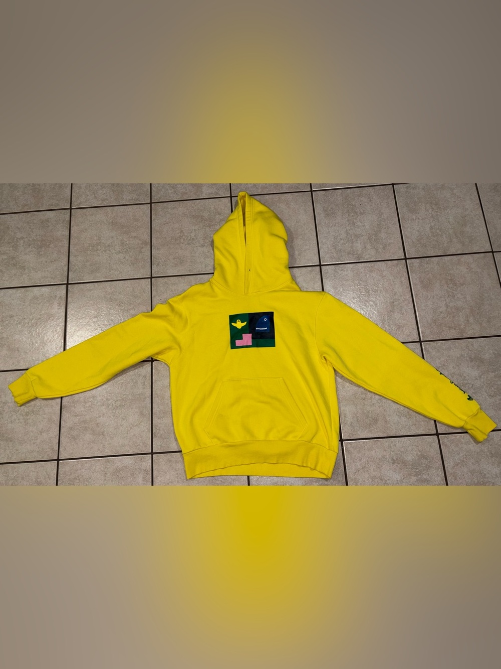adidas skateboarding Marc Gonzales Yellow Hoodie with art graphic